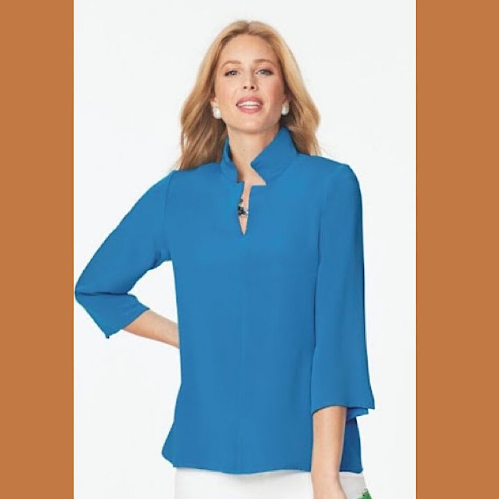 Nina McLemore Silk Blouse SZ 16